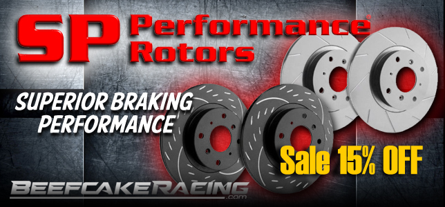 Black Friday Sale on SP Performance Brakes and Brake Rotors 15% off at Beefcake Racing