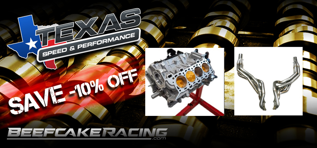 Save 10% Off TSP Cams, Texas Speed Headers and e