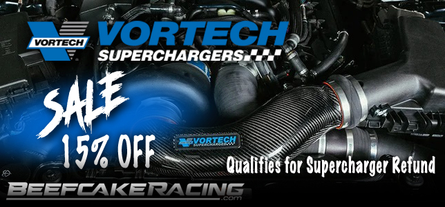 Black Friday Sale on Vortech Superchargers 15% off at Beefcake Racing