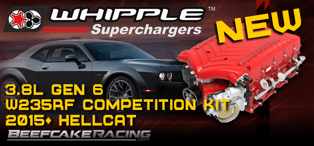 Dodge 2015-up Whipple Superchargers for Challenger, Hellcat, Demon and Redeye models at Beefcake Racing.