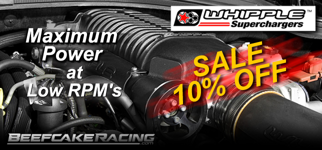 Save 10% Off Whipple Superchargers at Beefcake Racing