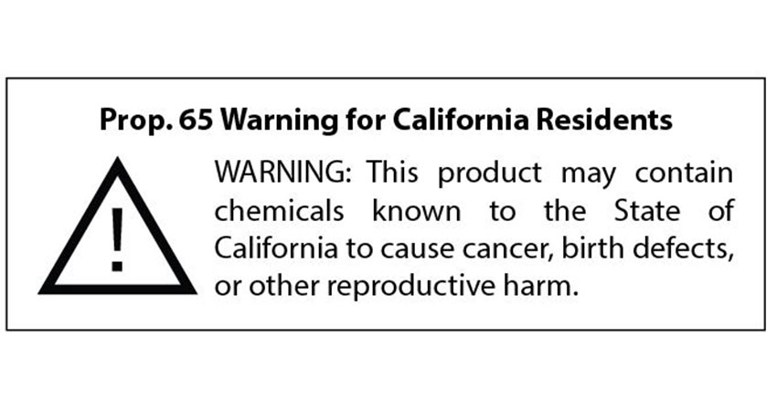 Help About Prop 65 Warning - Beefcake Racing