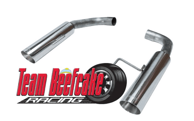 Pypes Axle Back Pype Bomb Stainless (2015-2017 Mustang GT / 2024 Mustang GT) SFM81MS