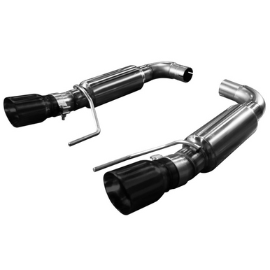 Kooks Axle Back Round Mufflers Black (2015-2017 Mustang GT / 2024 Mustang GT) 11516210