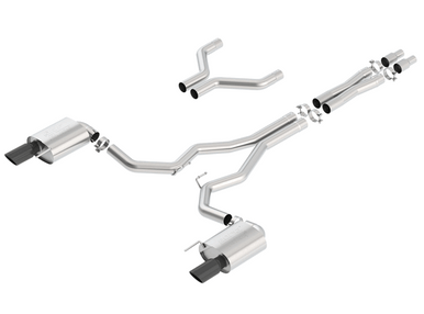 Borla 3″ ATAK Catback Exhaust Black Tips (2015-2017 Mustang GT / 2024 Mustang GT) 140630BC