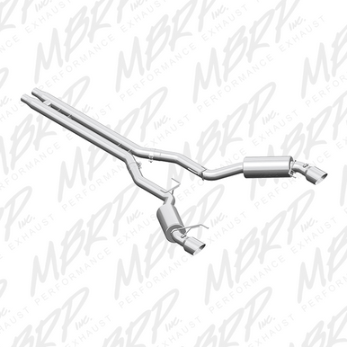 MBRP Race Series Cat Back Exhaust T409 (2015-2017 Mustang GT / 2024 Mustang GT Coupe) S7278409