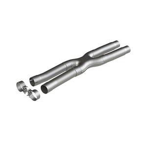 MBRP 2.5″ Resonator Delete X-Pipe Aluminized (2015-2023 Mustang GT / 2024 Mustang GT) S7213AL