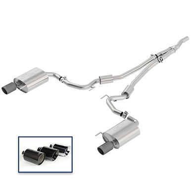 Ford Racing Catback Exhaust Sport Carbon Fiber Tips (2015-2023 Mustang EcoBoost) M-5200-M4SFA
