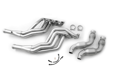 LTH 2″ Long Tube Headers & Connection Pipes Catted Titan Finish (2015-2023 Mustang GT) FDLH00018T