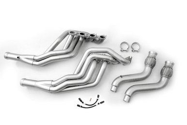 LTH 1-7/8″ Long Tube Headers & Track / Competition Only Connector Pipes Titan Finish (2015-2023 Mustang GT) FDLH00015T