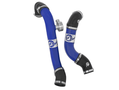 AFE Intercooler Tube Kit Hot & Cold Side Blue (15-17 Mustang Ecoboost) 46-20254-L