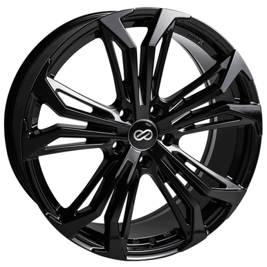 Enkei 20x8.5 Vortex 5 Wheel 5x120 BC 40 ET Gloss Black 510-285