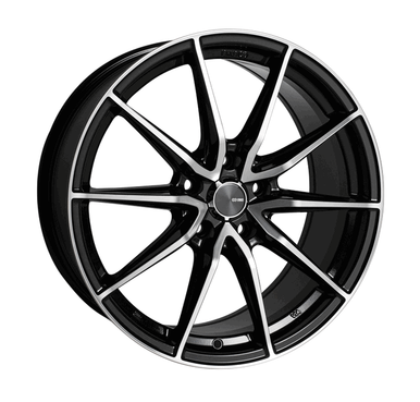 Enkei 17x7.5 Draco Wheel 5x100 BC 45 ET Black Machined 509-775