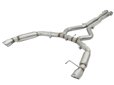 aFe 3″ Catback Exhaust Mach Force XP Polished Tips Aggressive (15-18 Mustang GT/V6) 49-33088-P