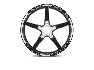 Weld 18×6 Alumastar 1-Pc Frontrunner 5×4.5 BP 3.2BS Black (05-23 Mustang / 2024 Mustang) 88B1806206