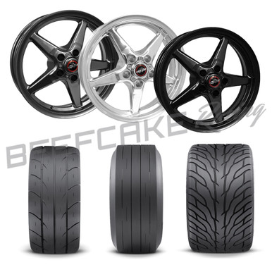 BCR Racestar 92 Dragstar/Bracket Racer Wheel & Tire Package (2015-2023 Mustang / 2024 Mustang)