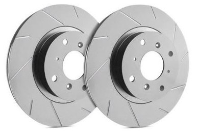 SP Performance Slotted 300mm Dia. Vented Rotor w/Gray ZRC Coating (2015-2023 Mustang GT/Ecoboost Perf Pack) – T54-1109