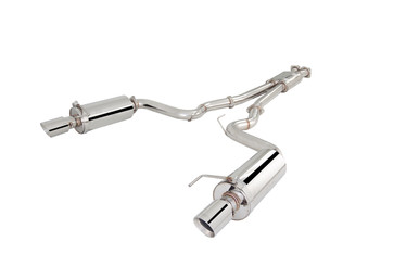 XForce Twin 3″ Cat-Back Exhaust System w/Round Rear Mufflers (15-17 Mustang GT) ES-FM15-CBS