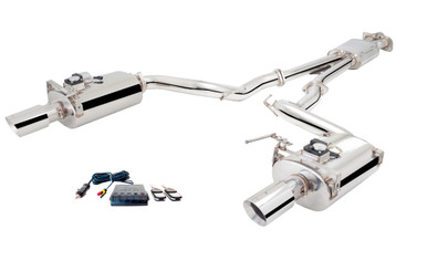 XForce Twin 2-1/2″ Cat-Back Exhaust System w/3″ Oval Varex Mufflers (15-17 Mustang GT/EcoBoost) ES-FM17-02-VMK-CBS