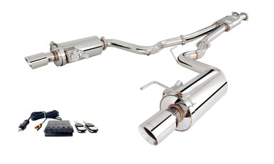 XForce Twin 3″ Cat-Back Exhaust System w/Round Varex Mufflers (15-17 Mustang GT) ES-FM15-VMK-CBS