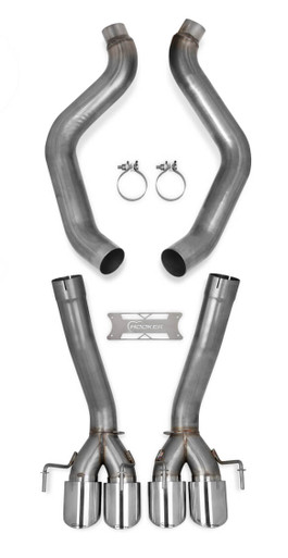 Hooker BlackHeart Axle-Back Exhaust (w/o mufflers) (09-13 Corvette