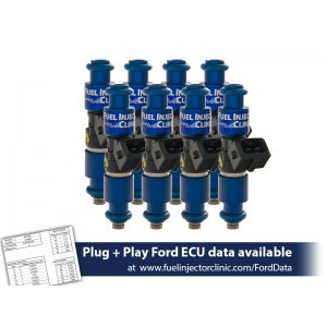 FIC 1200cc Injector Set High Z (2005-2024 Mustang GT / GT350 / Boss 302 / 99-04 Cobra / 2011-2024 F-150) IS403-1200H