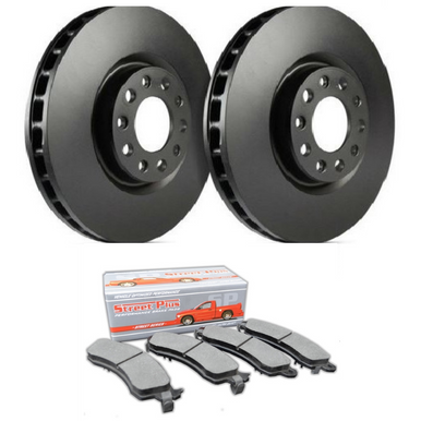 SP Performance SP Premium Rotors w/ Black Zinc Coating and Ceramic Pads – Front Pair (15-20 Standard GT, EcoBoost w/ Performance Pack)…