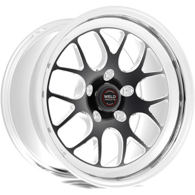 Weld 18x11 S77 Black Center Rear Wheel (1988-1996 Corvette C4