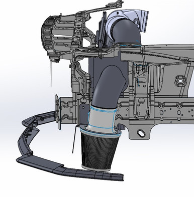 PMAS Fenderwell Intake Upgrade Kit (2015-2023 Mustang GT) SA-INTAKE-112