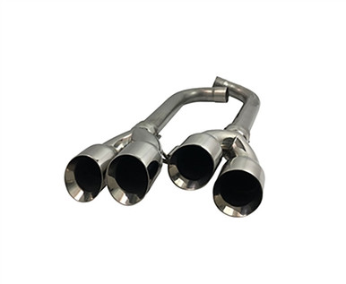 MRT Street Race Axle-Back Exhaust Black Quad Tips (2018-2023 Mustang) 91U921B