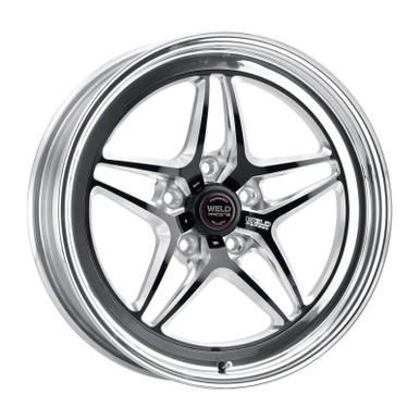 Weld 18x12 S81 Black Center Rear Wheel (2014-2019 Corvette C7 Z06
