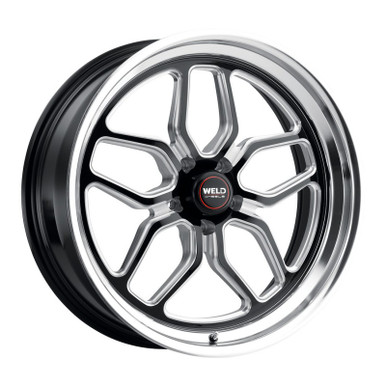 Weld 18×9 Laguna Drag Wheel 5×114.3 ET 29 BS 6.1 Gloss Black (2005-2023 Mustang / 2024 Mustang) S10789065P29