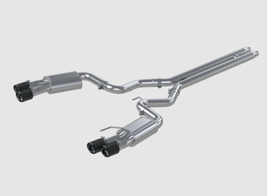 MBRP 3″ Street Catback Exhaust w/Quad Carbon Fiber Tips (2018-2023 Mustang Coupe Only) S72053CF