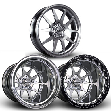 3030 Autosport Mach 10 18×5 & 17×10 Drag Pack (2015-2023 Mustang / 2024 Mustang)