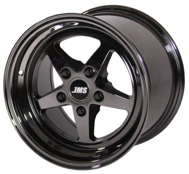 JMS 17 x 4.5 Avenger Front Wheel Black Chrome (1994-2023 Mustang GT/V6/Eco & 2007-2012 GT500 / 2024 Mustang) A1745175FX