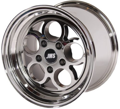 JMS 17 x 4.5 Savage Front Wheel White Chrome (1994-2023 Mustang GT/V6/Eco & 2007-2012 GT500 / 2024 Mustang) S1745175FZ