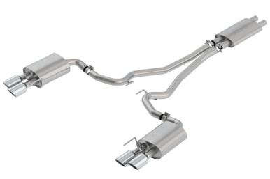 Borla Cat-Back Exhaust System Touring Polished Tips (2018-2023 Mustang GT) 1014045
