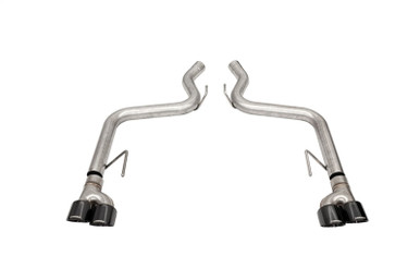 Corsa 2018-2023 Ford Mustang GT Black 3.0in PVD AxleBack Exhaust w/4.0in Quad Pro Tips – 21087BLK