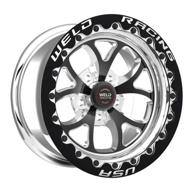 Weld 18×10 RT-S S76 Rear Wheel Black (2015-2023 Mustang GT Brembo / 2013-2014 GT500 / 2024 Mustang) 76LB8100A77A