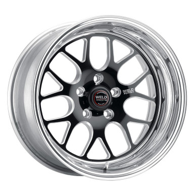 Weld 17x8 S77 Front Wheel Black Center (2005-2019 C6 / C7 Z06