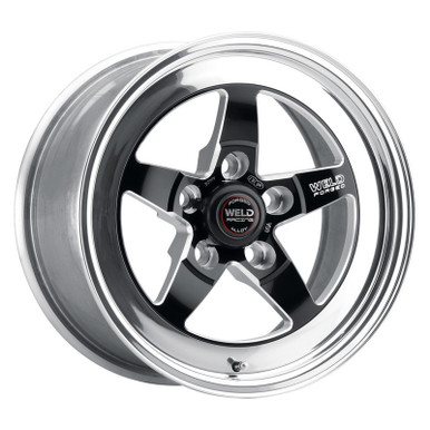Weld 18×9 S71 Black Center Front / Rear Wheel (2005-2023 Mustang GT Base / 2024 Mustang) 71MB8090A67A