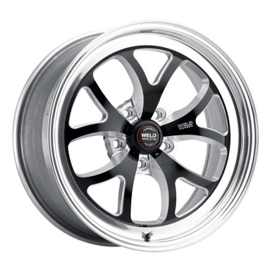 Weld 18×10.5 S76 Black Center Rear Wheel (2005-2023 Mustang GT / Base / 2024 Mustang) 76MB8105A77A