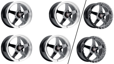 Weld 18x5 Laguna Drag Wheel 5x114.3 ET -23 BS 2.1 Gloss Black 