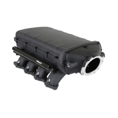 Holley EFI Ultra Lo-Ram Intake Manifold Black Ford Coyote 2015-2020 GT350/2019-2022 GT500 Throttle 300-912BK