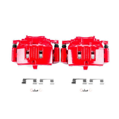 PowerStop Rear Red Calipers | 2015–2018 Ford Mustang (S15030) main image 0