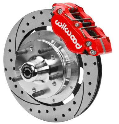 Wilwood 70-81 FBody/75-79 A&XBody Dynalite Frt Brk Kit 11in Rtr Blk Calipers Use w/ Pro Drop Spindle main image 1