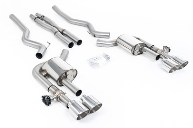 Milltek Active Valve Catback w/ X-Pipe Polished Tips (2015-2023 Mustang GT / 2024 Dark Horse) SSXFD416