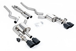 Milltek Active Valve Catback w/ X-Pipe Cerakote Black Tips (2015-2023 Mustang GT / 2024 Dark Horse) SSXFD417