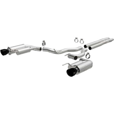Magnaflow Competition Series Cat Back Performance Exhaust System Single Dual Single Rear Exit (2024-2025 Mustang GT) 19645