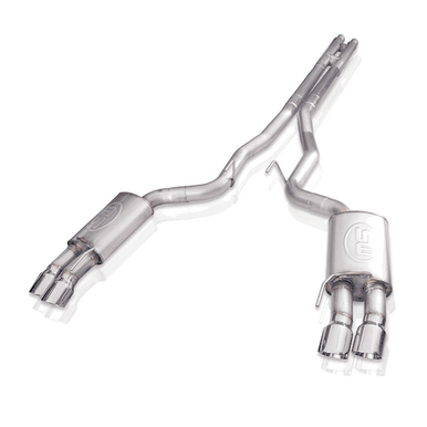 Stainless Works Redline Catback Exhaust & H-Pipe Quad Tips Performance Connect (2024 Mustang GT) M24QUADHPCR